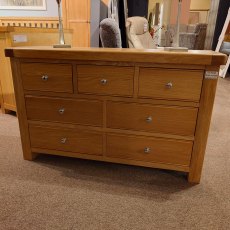 Clearance Wellington Oak 3 Over 4 Chest of Drawers