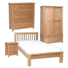 Lisbon Oak Bedroom Furniture Set