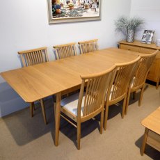 Clearance ercol Teramo 170-215cm Extending Dining Table with 6 Chairs