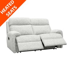 G Plan Hardy Recliner 2 Seater Sofa - Fabric  with Heated seats