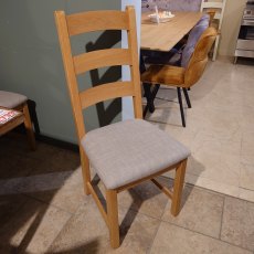 Clearance Wellington Oak Dining Chair
