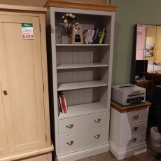 Clearance Geneva Painted Bookcase on Drawers