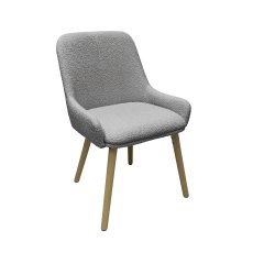 Oslo Poppy Dining Chair - Grey