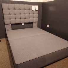 Clearance Harrison 5'0 Kingsize Divan Base with New York Headboard