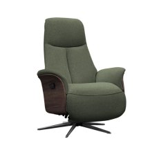 G Plan Kalmar Recliner Chair with Power Headrest - with Battery (Dark Wood) G Plan Kalmar Recliner Chair with Power Headrest - with Battery (Dark Wood)