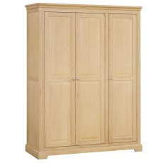 Lugano Oak Triple Wardrobe