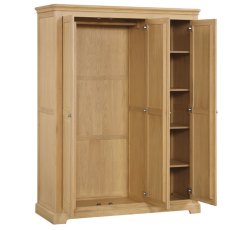 Lugano Oak Triple Wardrobe