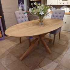 Clearance Eva 190 x 102cm Oval Dining Table