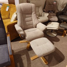 Clearance Palma Swivel Chair & Stool (Chacha Oat) Clearance Palma Swivel Chair & Stool (Chacha Oat)