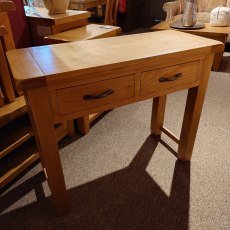 Clearance Oaken 2 Drawer Console Table Clearance Oaken 2 Drawer Console Table
