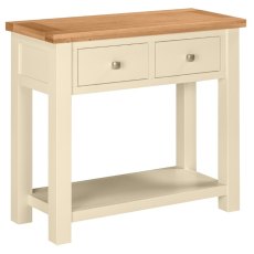 Bristol Painted Console with 2 Drawers & Shelf