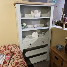 Clearance Wellington Painted Grey Large Bookcase
