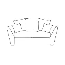 Solace 2 Seater Sofa (Pillow Back) 