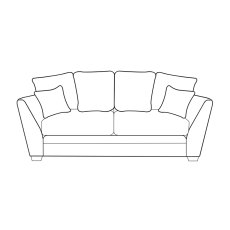 Solace 3 Seater Sofa (Pillow Back) 