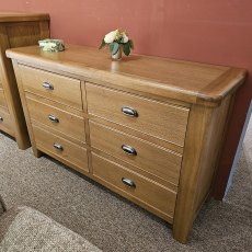Clearance Woodvale 6 Drawer Wide Chest Clearance Woodvale 6 Drawer Wide Chest