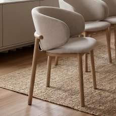 Pebble Dining Arm Chair (Grey)
