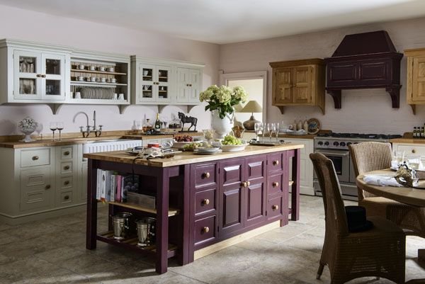 Provencal freestanding solid wood kitchen furniture