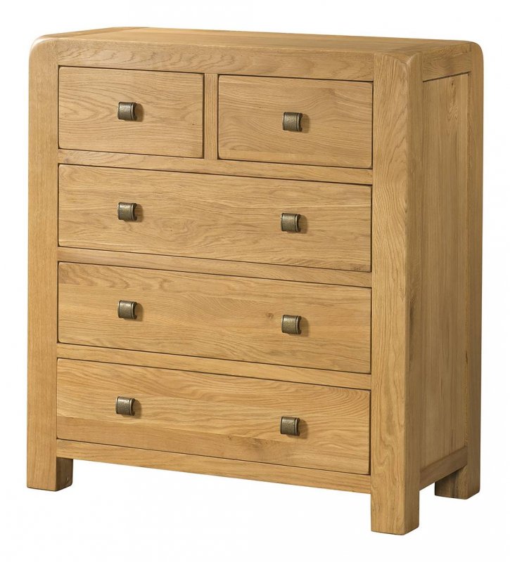 Avon Oak 2 Over 3 Chest of Drawers