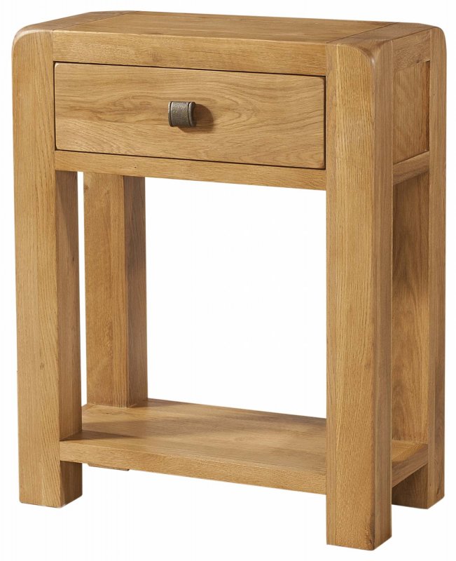 Avon Oak Furniture Avon Oak Small Console 1 Drawer & Shelf