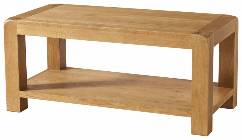 Avon Oak Coffee Table With Shelf