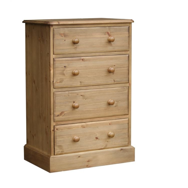 Woodies Pine 4 Drawer Tallboy Chest