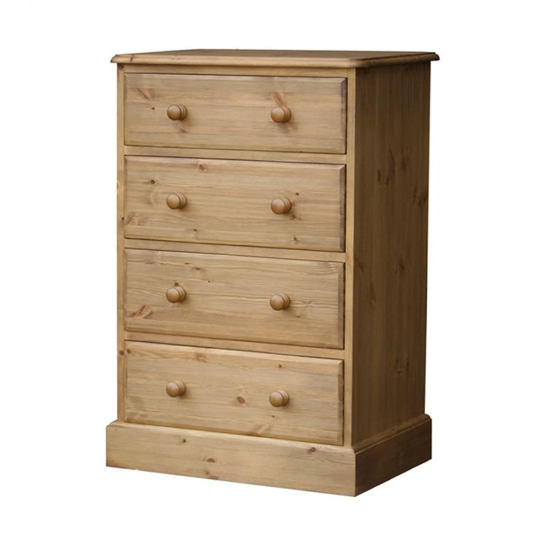 Woodies Woodies Pine 4 Drawer Tallboy Chest Old Creamery Furniture