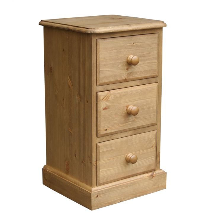 Woodies Pine Cottage 3 Drawer Bedside