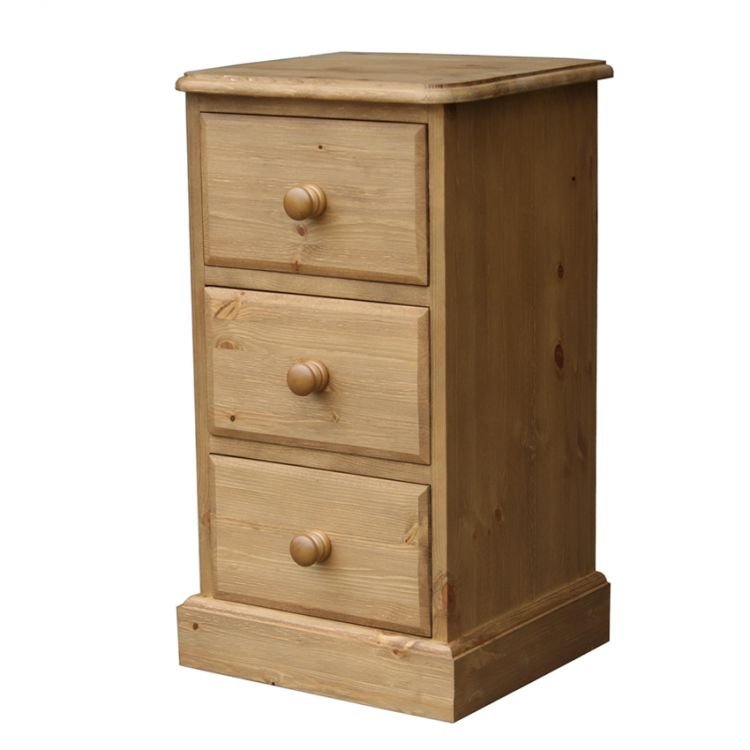 Woodies Woodies Pine Cottage 3 Drawer Bedside Old Creamery Furniture