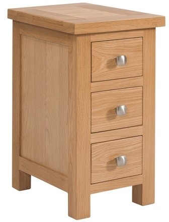 Bristol Oak Compact 3 Drawer Bedside