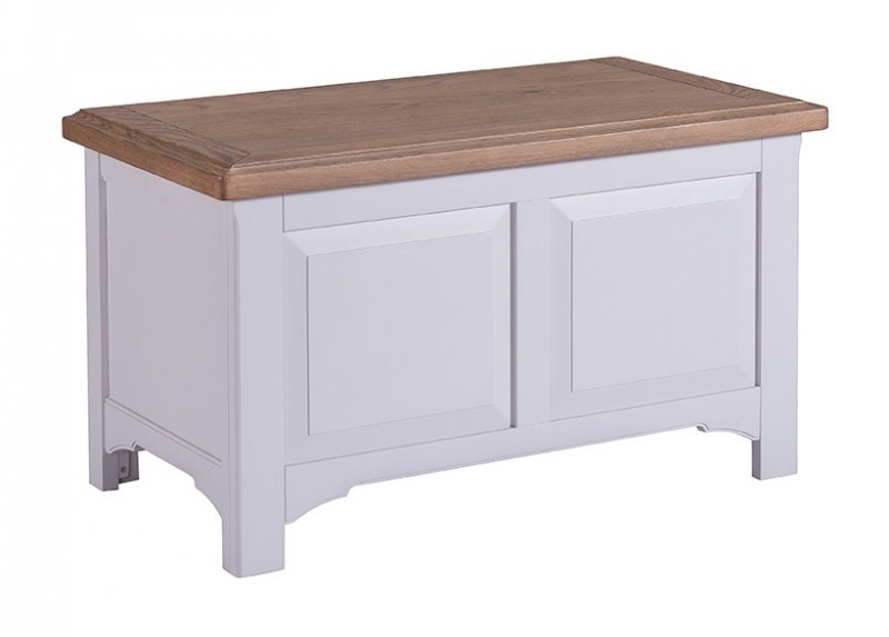 Fleur grey paint blanket box