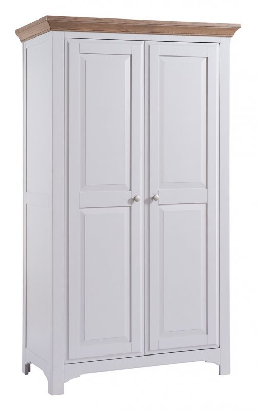 Fleur grey paint double wardrobe