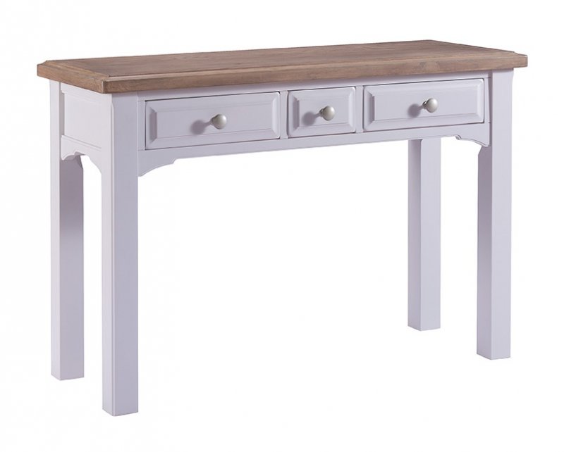 Fleur Painted Fleur grey paint dressing table + 3 drws