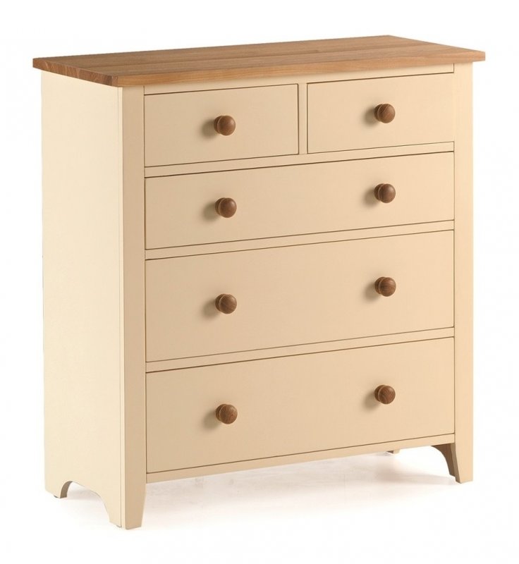Jersey Jersey ivory paint 2 over 3 chest of drawers