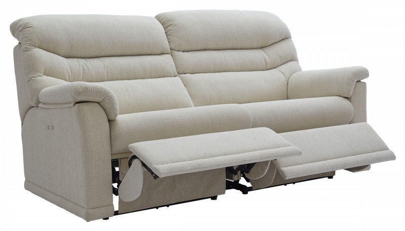 G Plan Upholstery G Plan Malvern Recliner 3 Seater Sofa (2 cushions) - Fabric