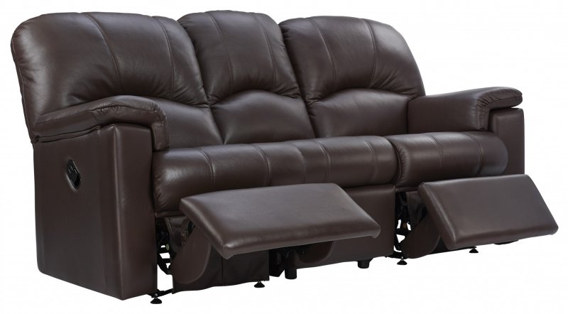 G Plan Upholstery G Plan Chloe Recliner 3 Seater Sofa - Leather
