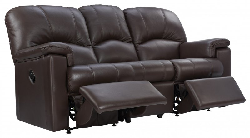 G Plan Chloe Recliner 3 Seater Sofa - Leather