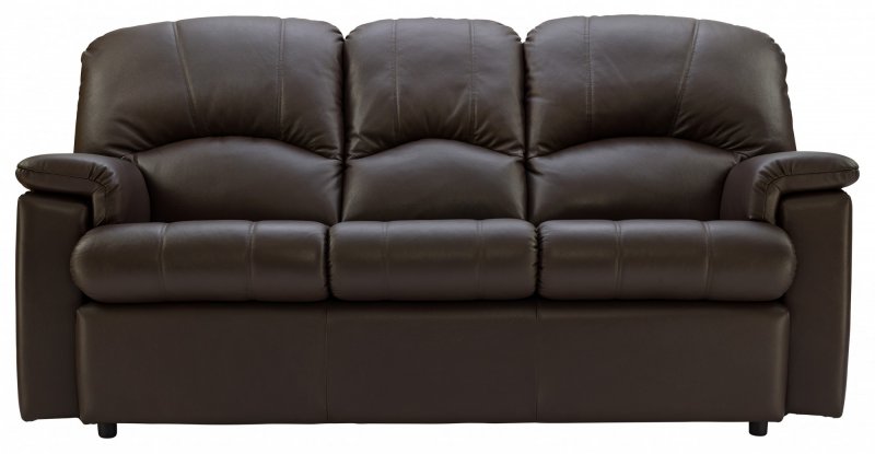 G Plan Chloe Fixed 3 Seater Sofa - Leather