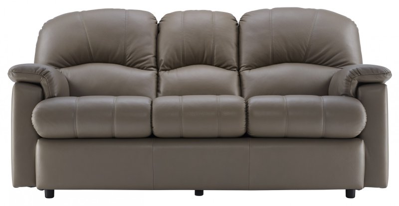 G Plan Chloe Small Fixed 3 Seater Sofa - Leather