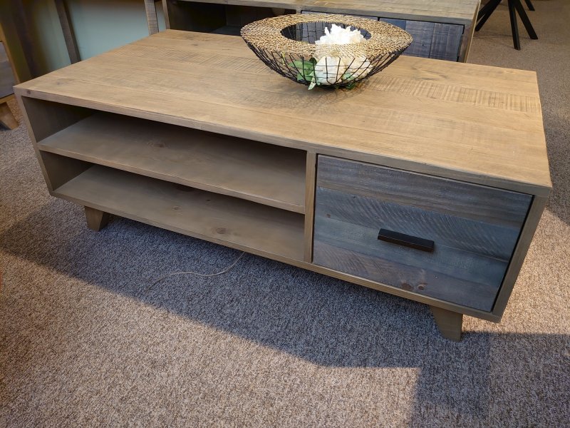 #Frontier Coffee Table with Drawer