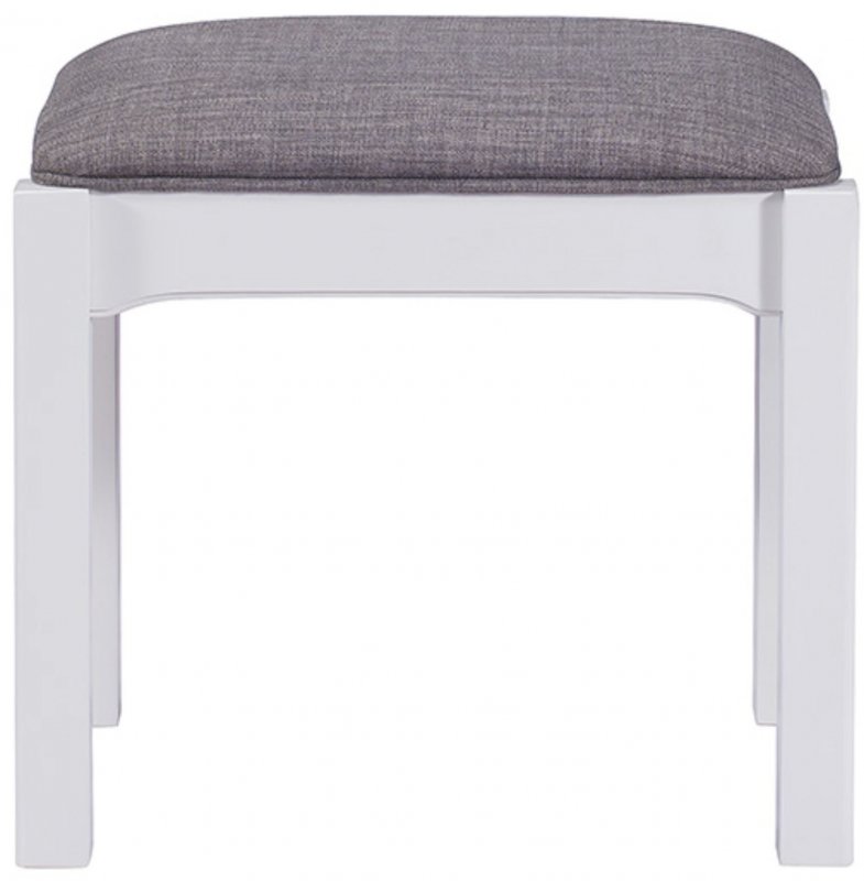 Fleur grey paint dressing table stool