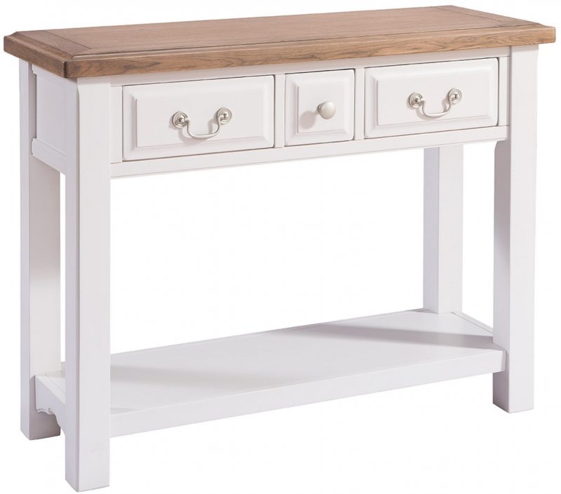 Fleur grey painted console table