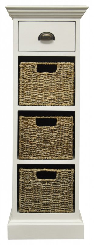 Basket Collection Basket Collection 1 Drawers Over 3 Baskets - 4 Rows High