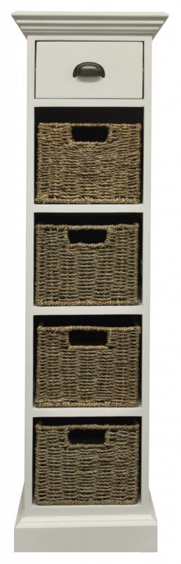 Basket Collection Basket Collection 1 Drawers Over 4 Baskets - 5 Rows High