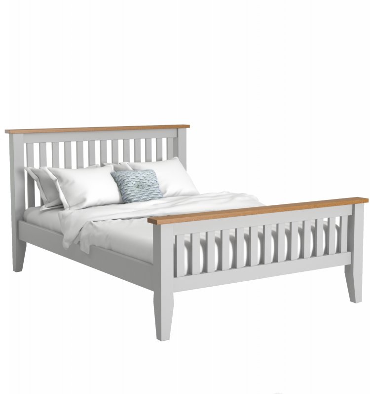 Jersey grey paint 4'6' bed frame