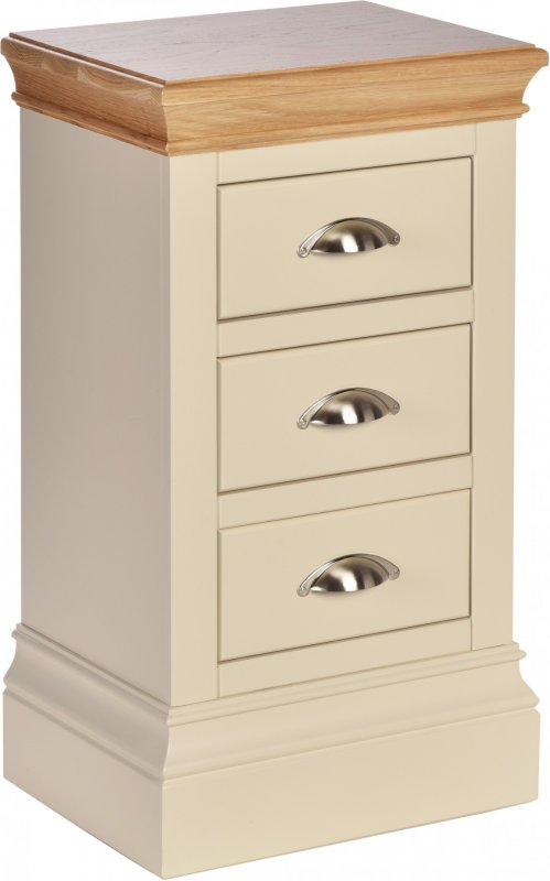 Geneva Painted Compact 3 Drawer Bedside