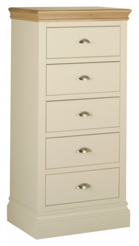 Geneva Painted 5 Drawer Tallboy Chest