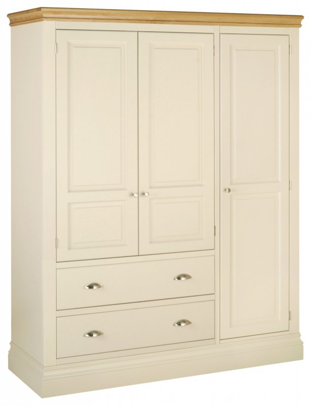 Geneva Painted Triple Robe With 2 Drawers