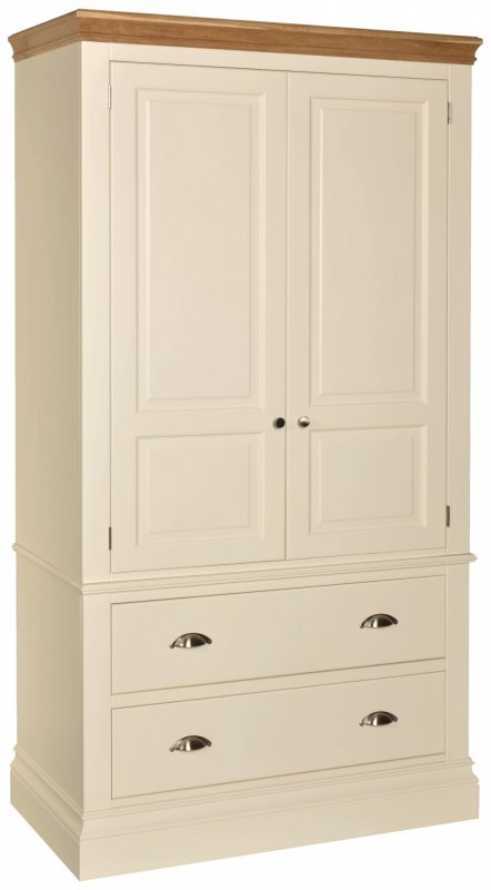 Geneva Painted 2 Drawer Wardrobe