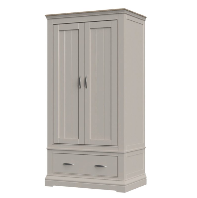 Provence Double Wardrobe with Drawer