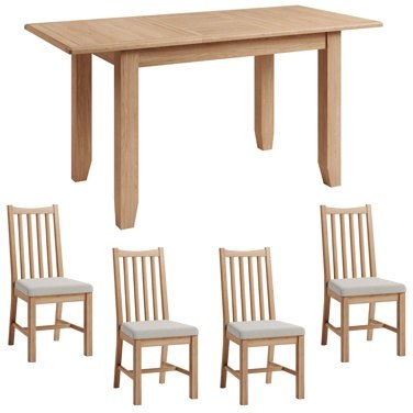 Omega dining Table with 4 Dining Chairs